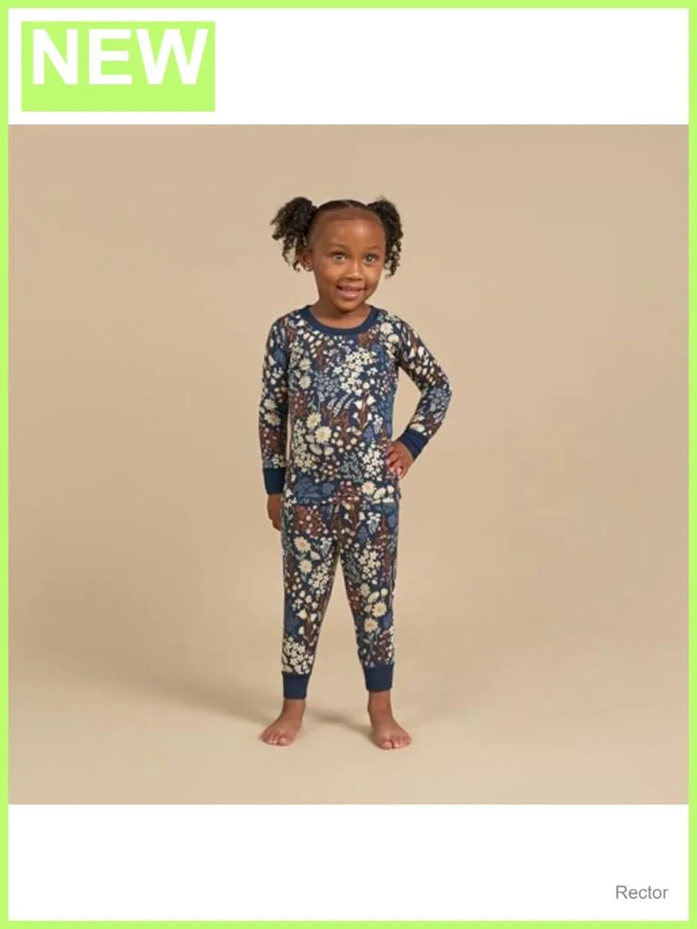 Toddler Hacci Snug Fit 2-Piece Pajama Set Long Sleeve Pull-On Sleepwear